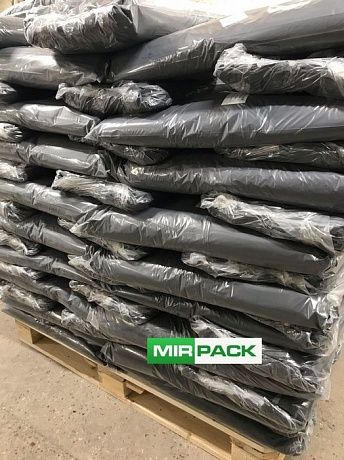 Мешки для мусора 120 л, 100 мкм, ПВД, 100 шт. черные, 2х слойные - Вид 7