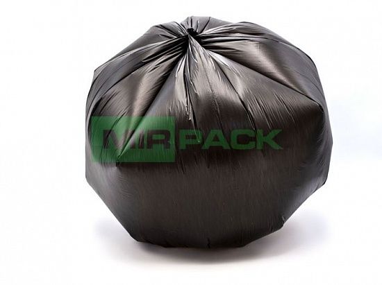 Пакеты для мусора 30 л, 12 мкм, ПНД, черные, в рулоне 30 штук, 50х60 см, EXTRA - Вид 2